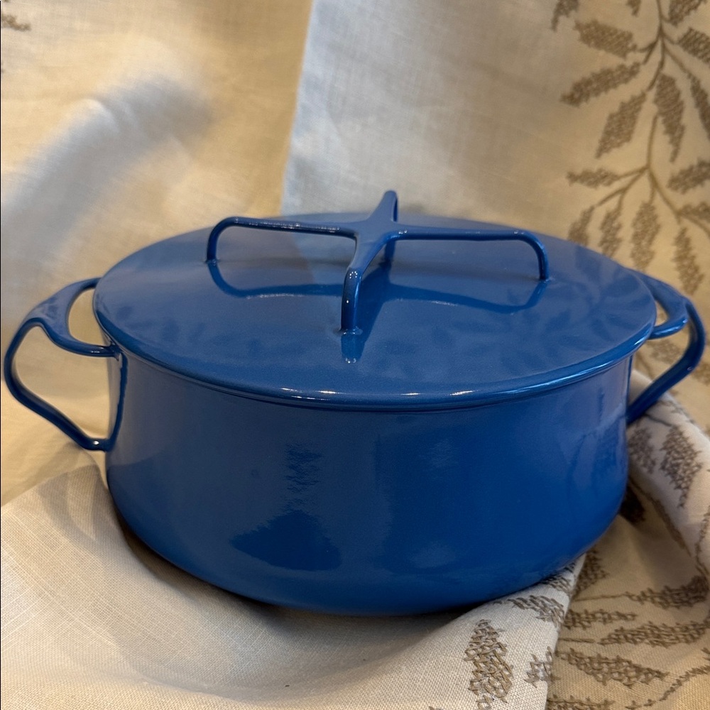 Blue Cast Iron Dutch Oven